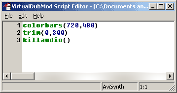 VDubMod AVS Editor